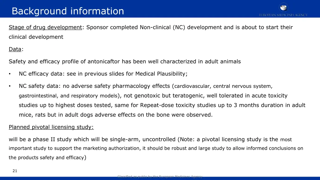background information