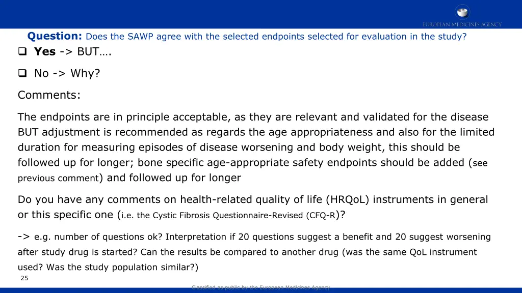 question does the sawp agree with the selected 1