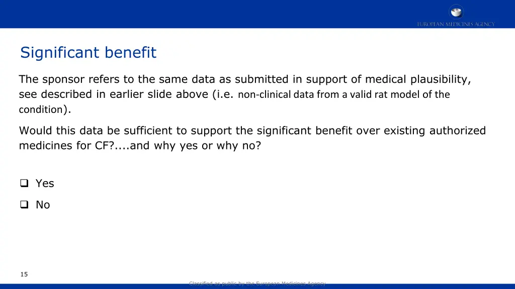 significant benefit