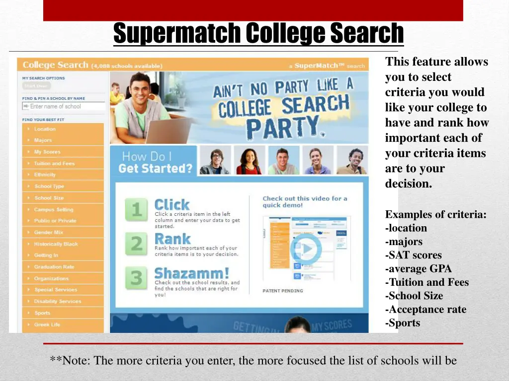 supermatch college search