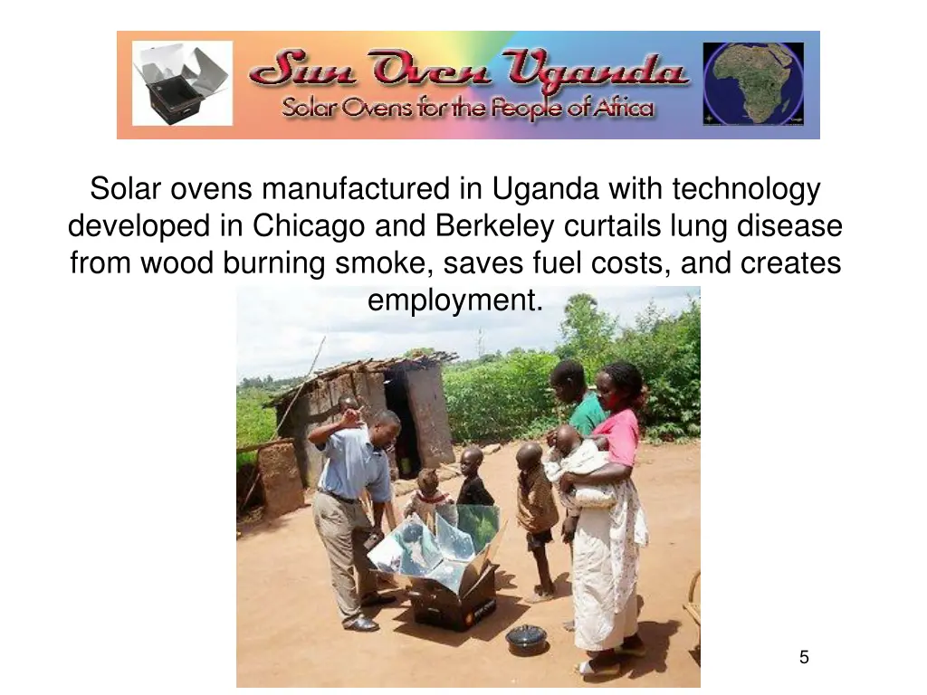 solar ovens manufactured in uganda with