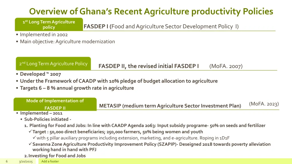 overview of ghana s recent agriculture