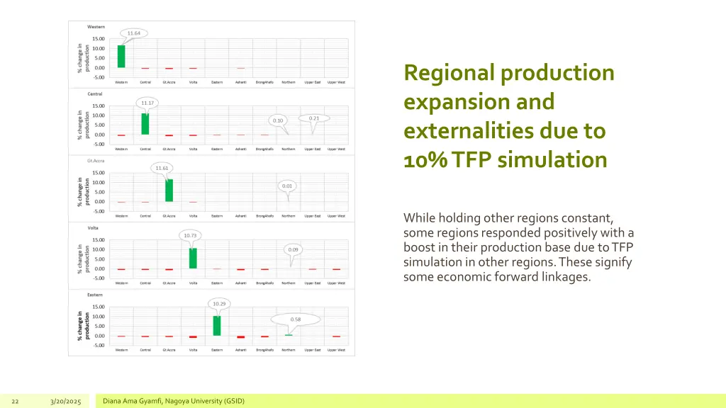 regional production expansion and externalities
