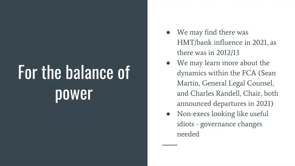 we may find there was hmt bank influence in 2021