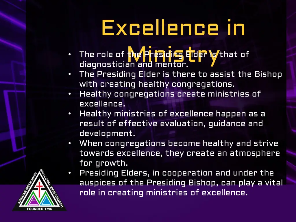 excellence in ministry diagnostician and mentor