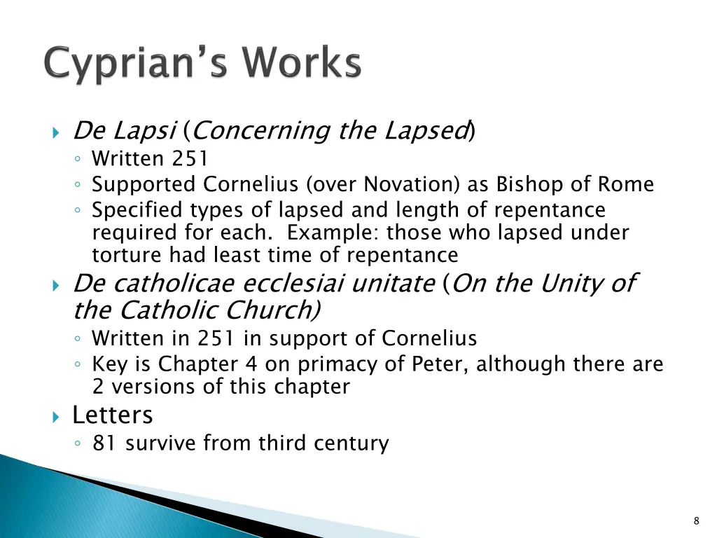 de lapsi concerning the lapsed written