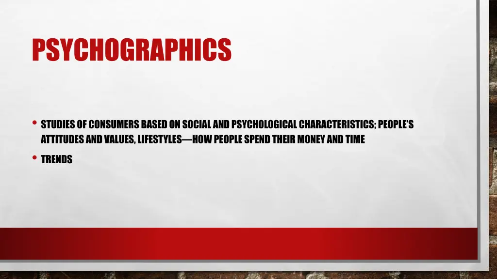 psychographics