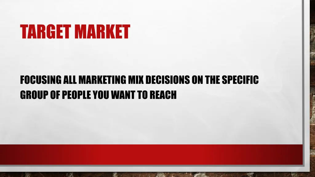 target market