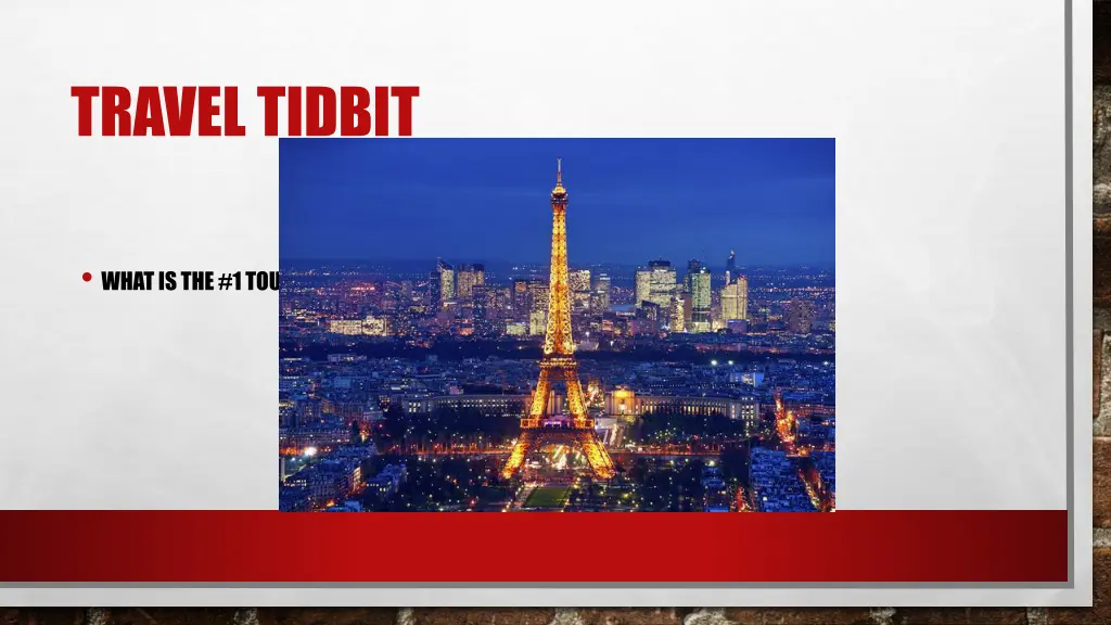 travel tidbit