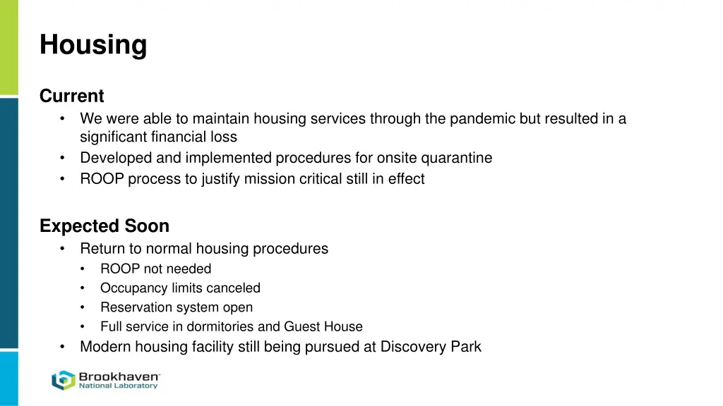 housing