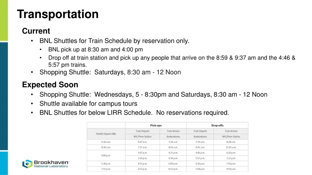 transportation