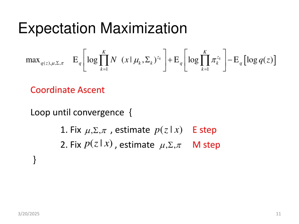 expectation maximization 2