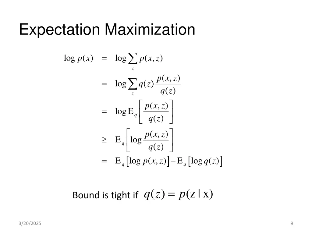 expectation maximization