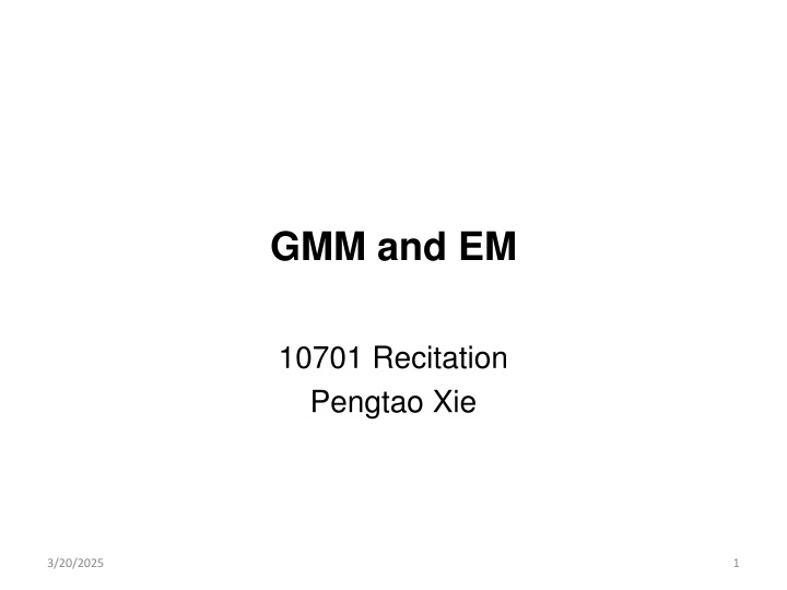 gmm and em