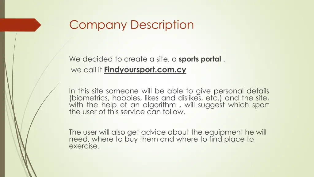 company description