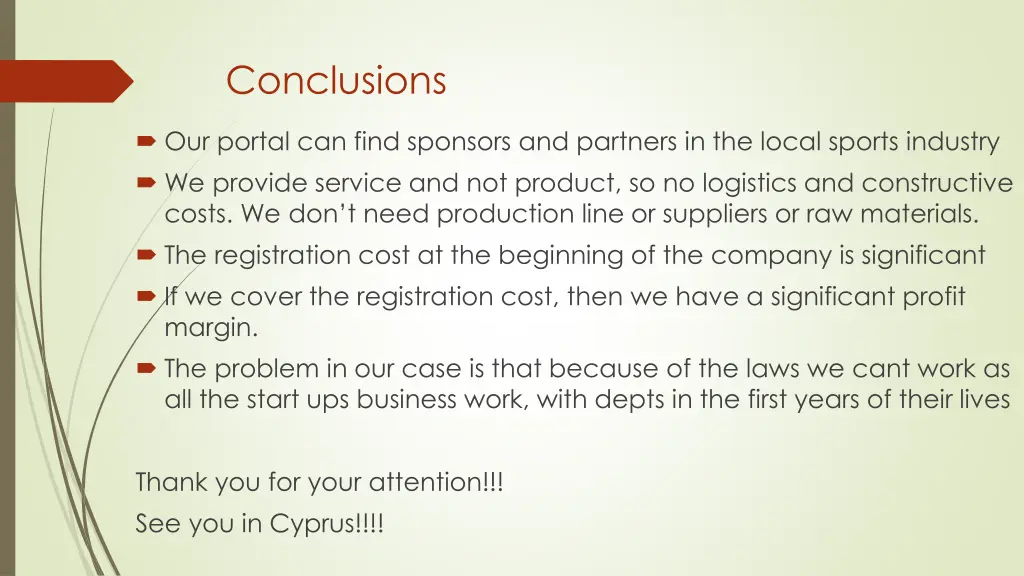 conclusions
