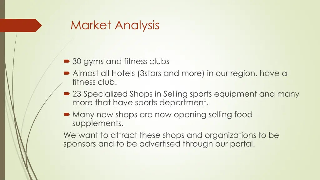 market analysis 1