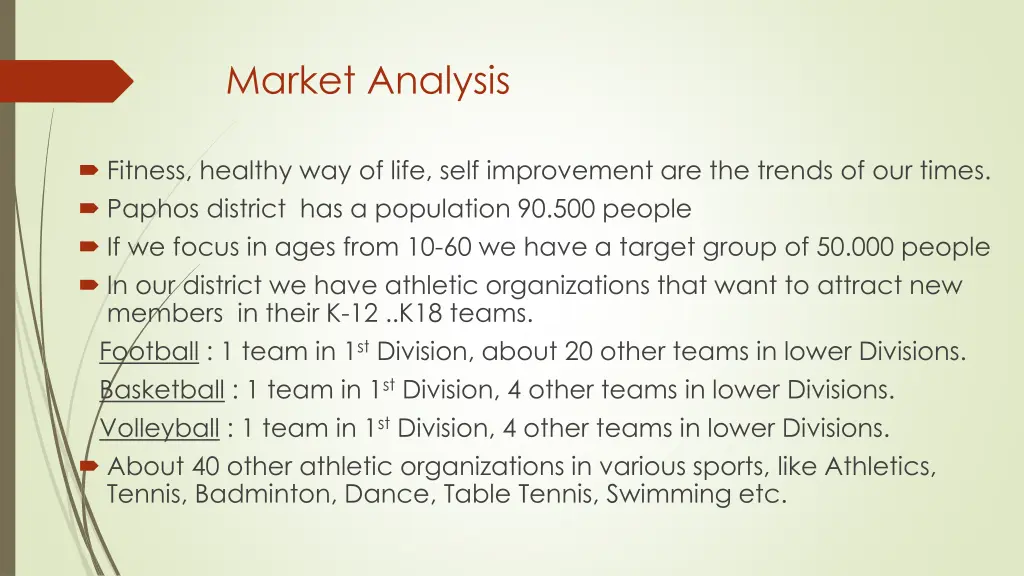 market analysis
