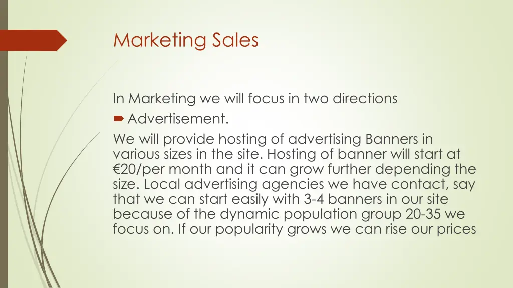 marketing sales