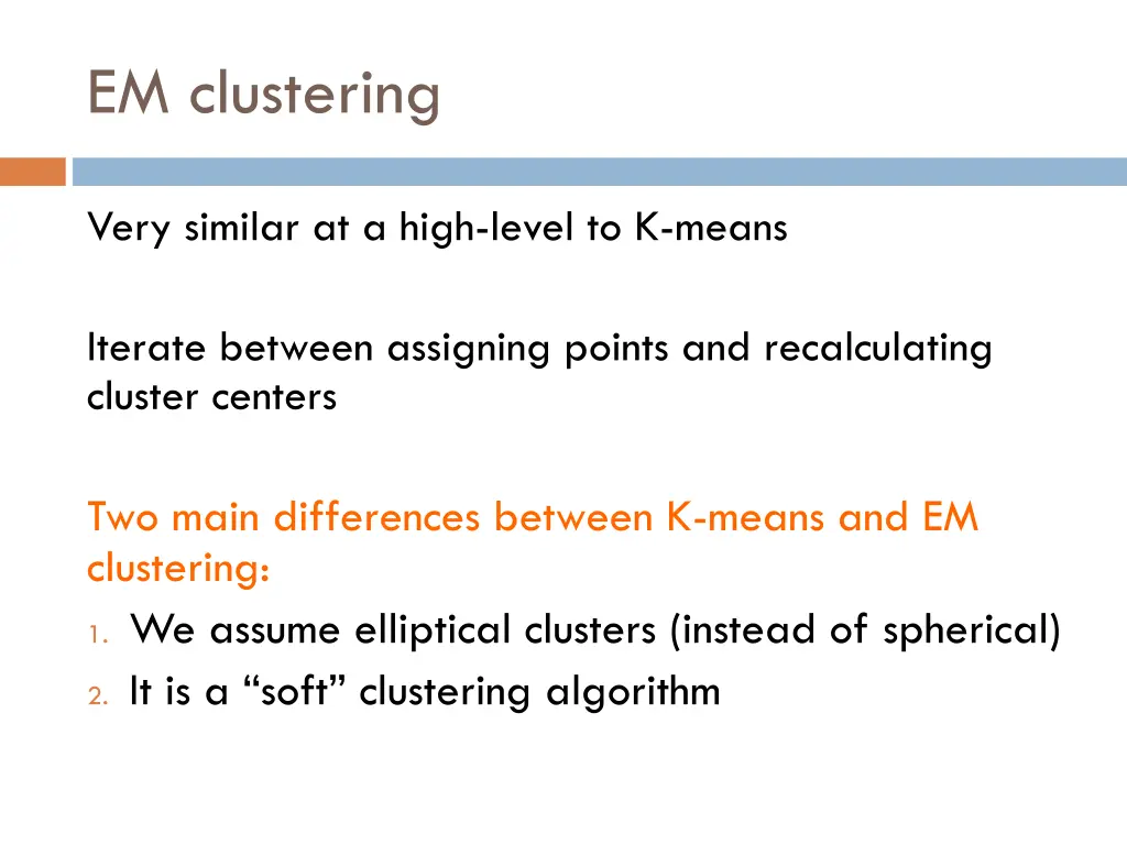 em clustering
