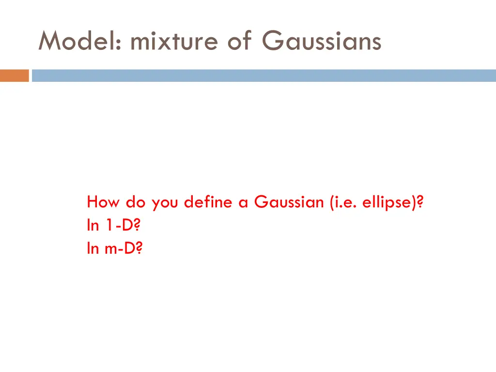model mixture of gaussians