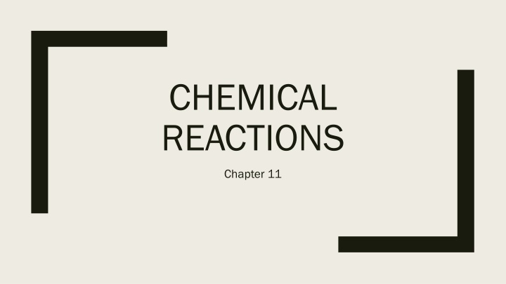 chemical reactions