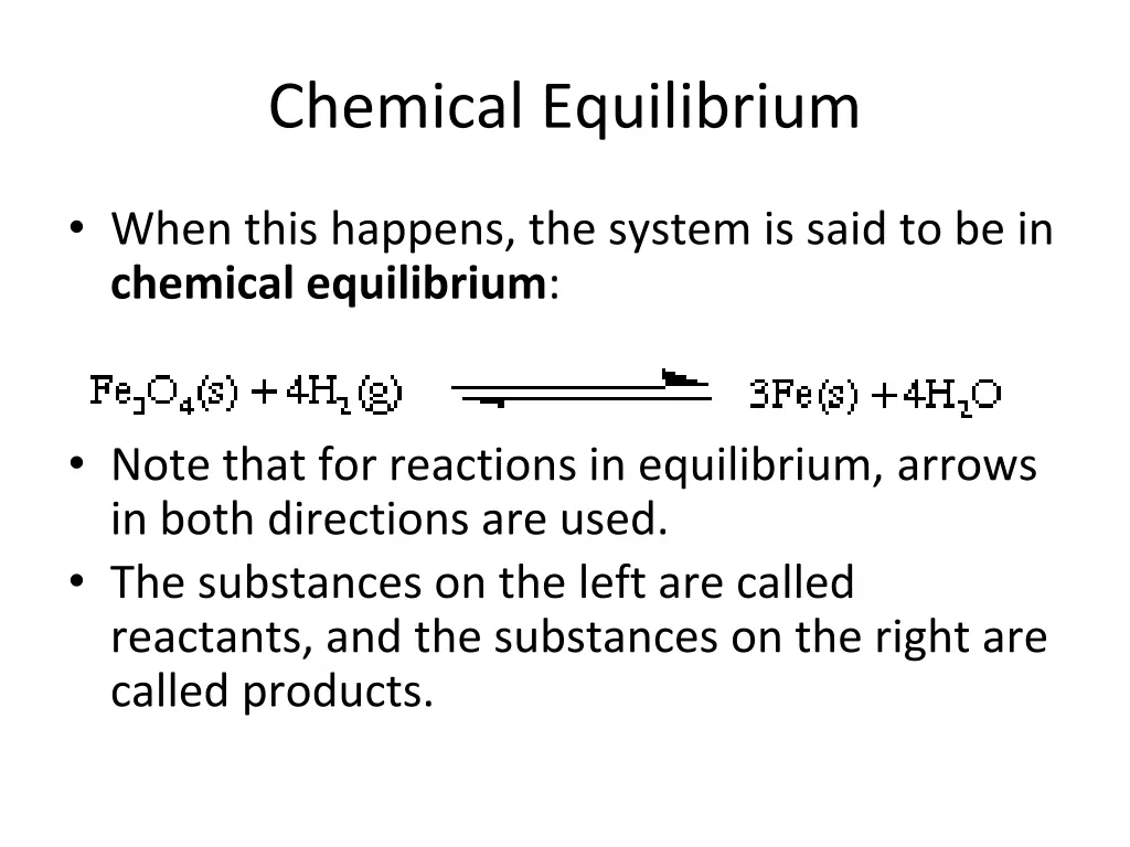 chemical equilibrium 1