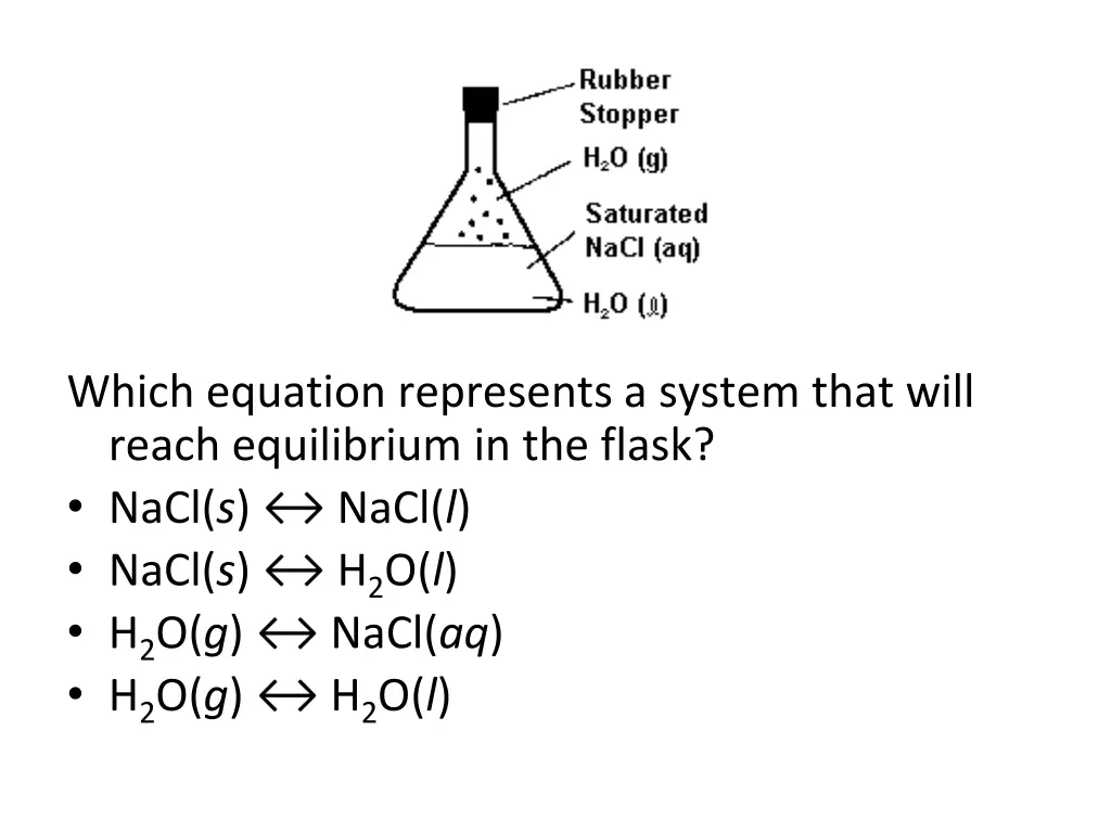 which equation represents a system that will
