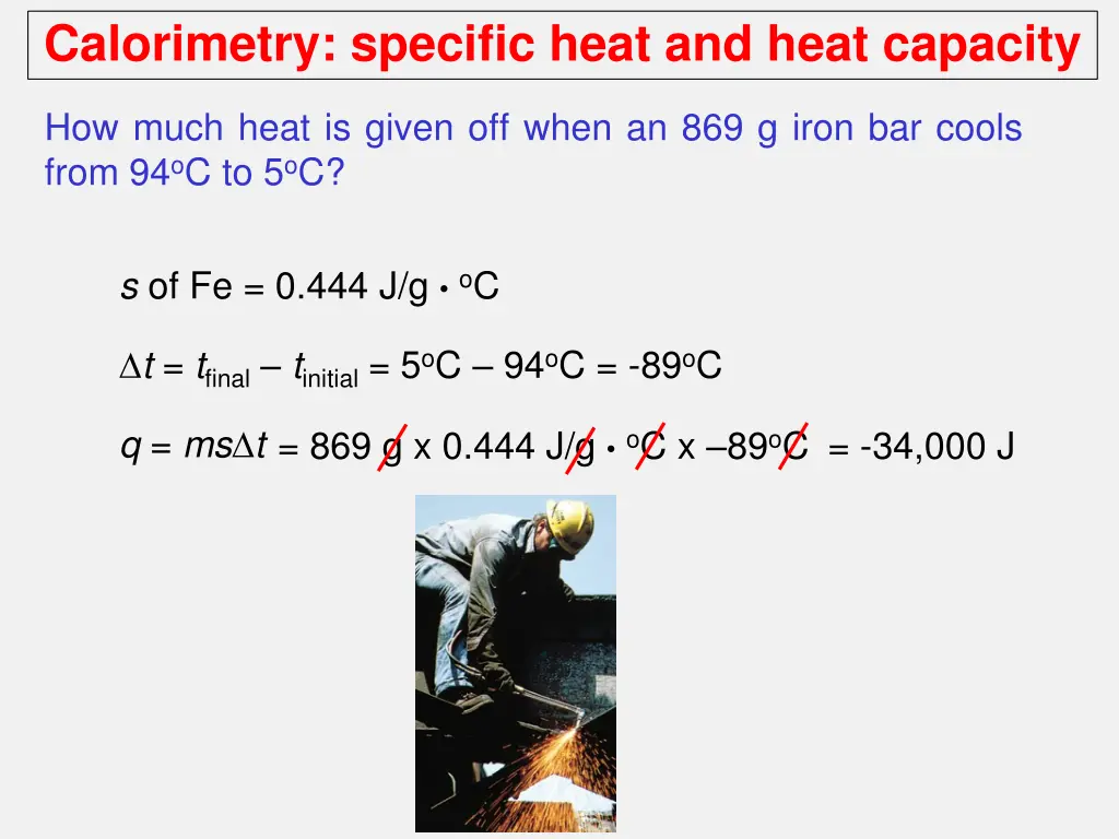 calorimetry specific heat and heat capacity 1