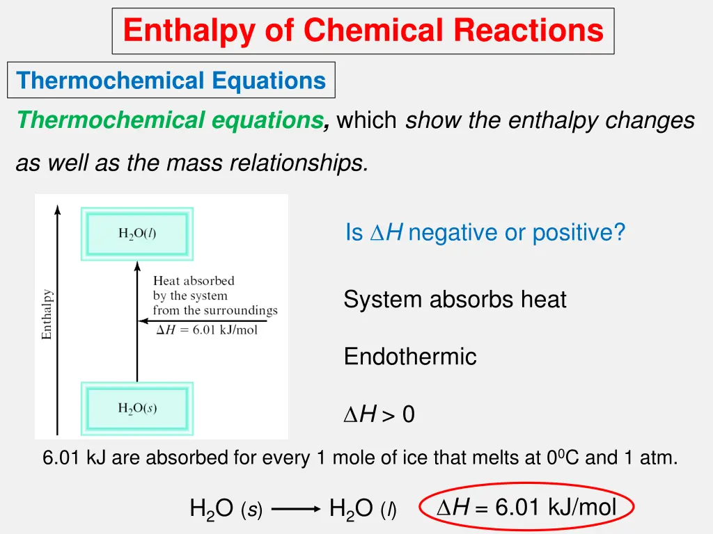 enthalpy of chemical reactions 3