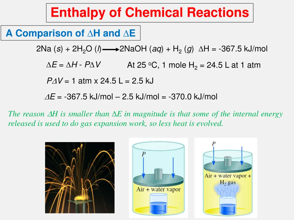 enthalpy of chemical reactions 7