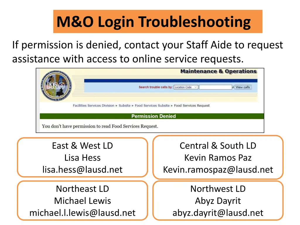 m o login troubleshooting