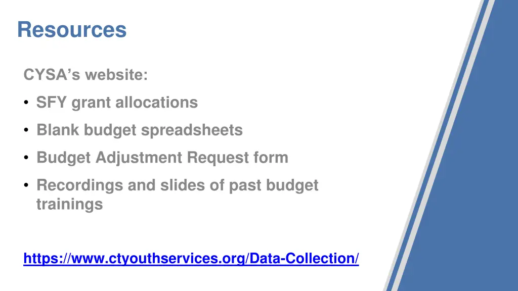 resources
