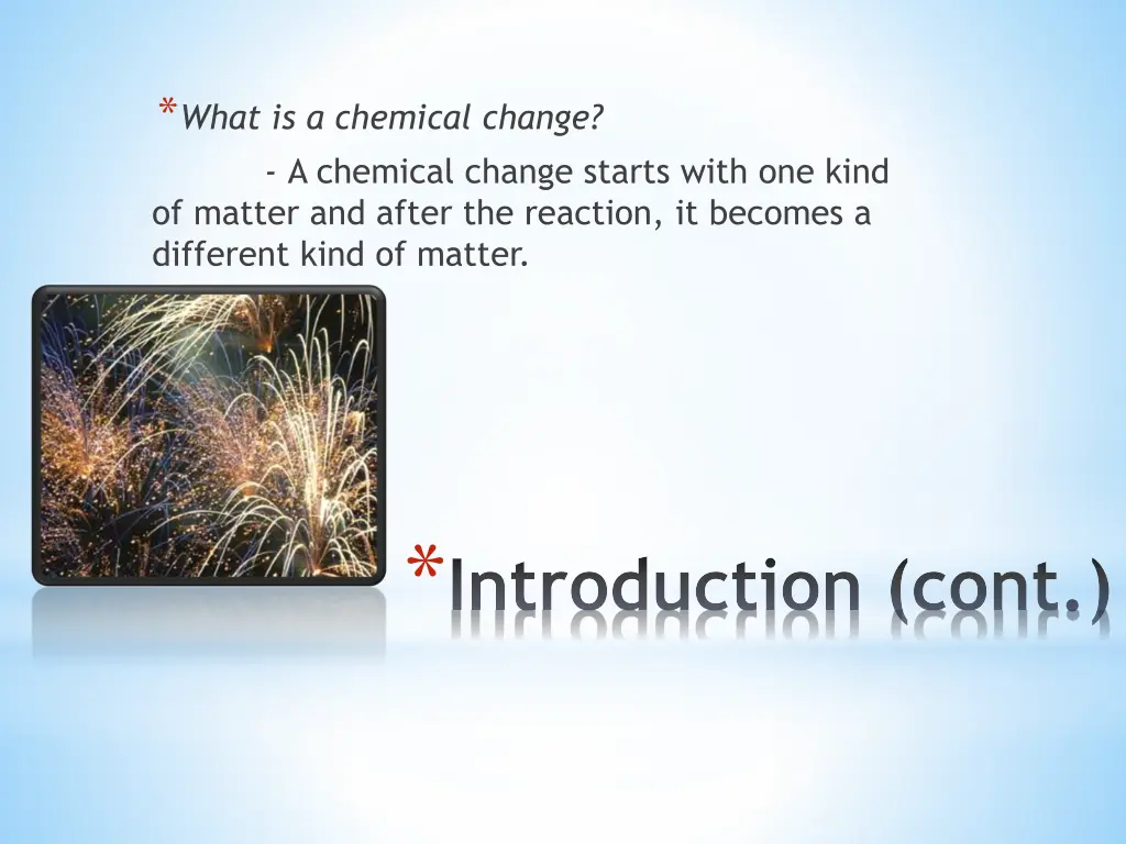 what is a chemical change a chemical change