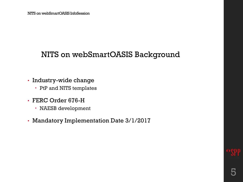 nits on websmartoasis infosession 2