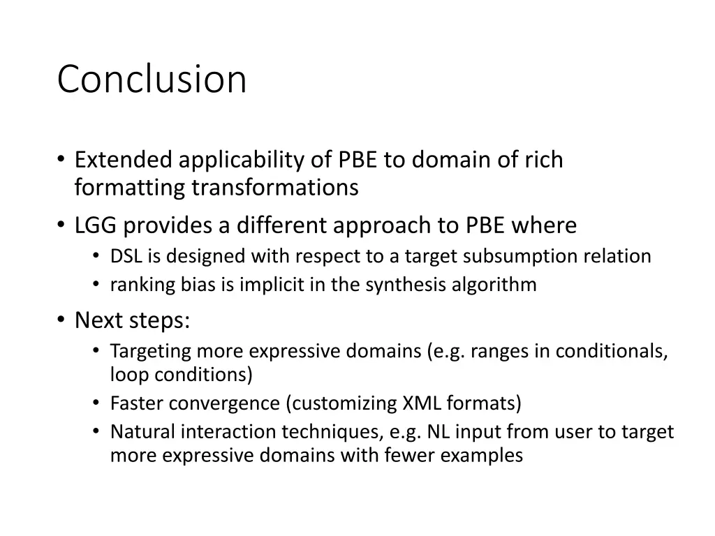conclusion