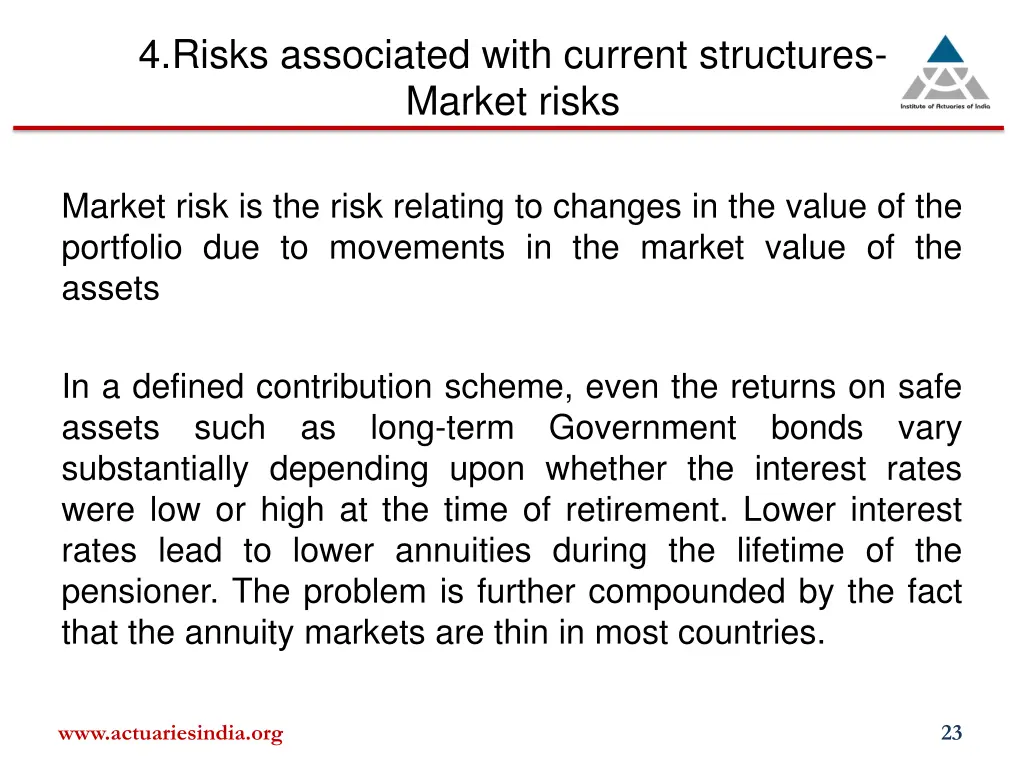 4 risks associated with current structures market