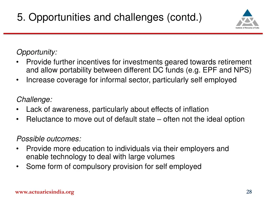 5 opportunities and challenges contd 2