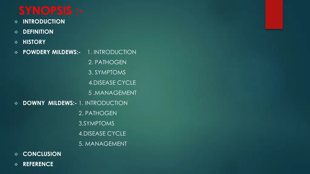 synopsis introduction