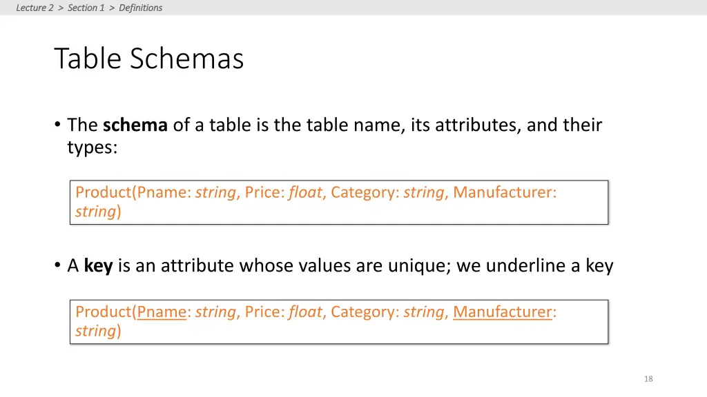 lecture 2 section 1 definitions lecture 2 section 6