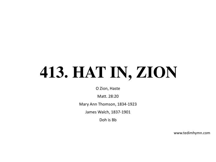 413 hat in zion