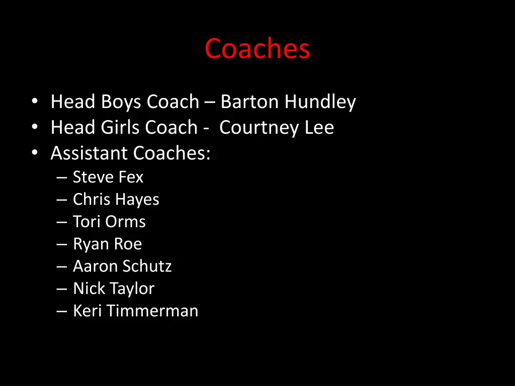 coaches