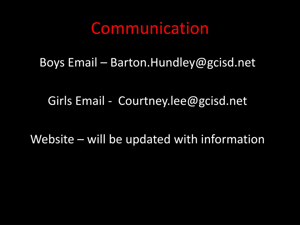 communication