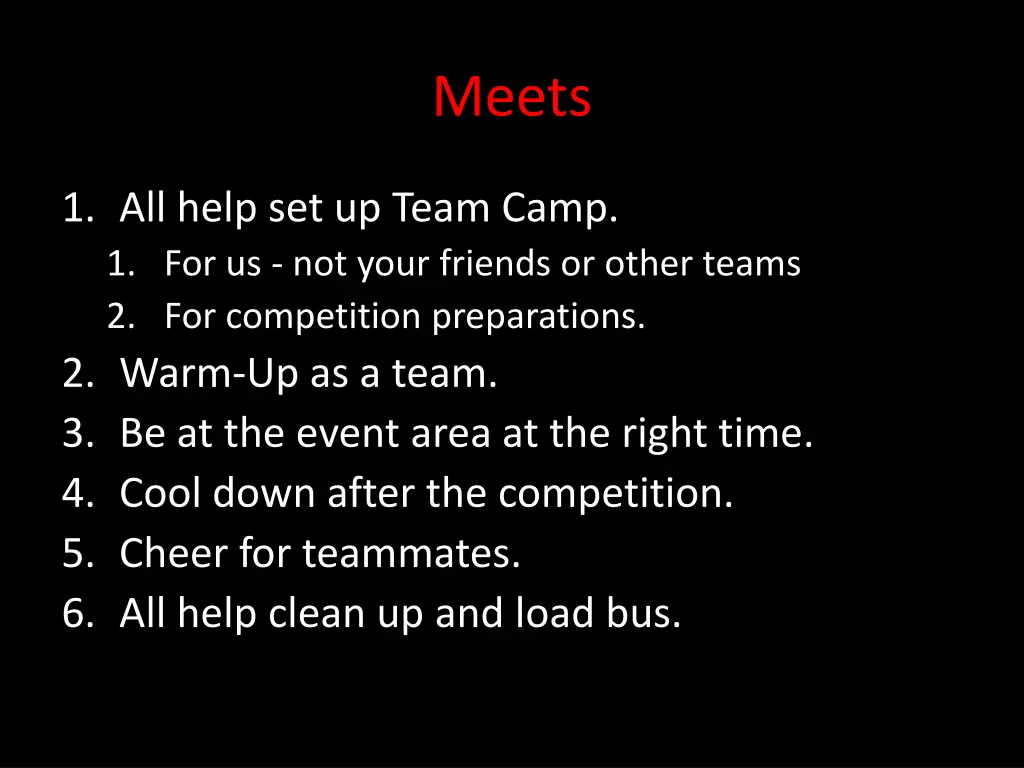 meets