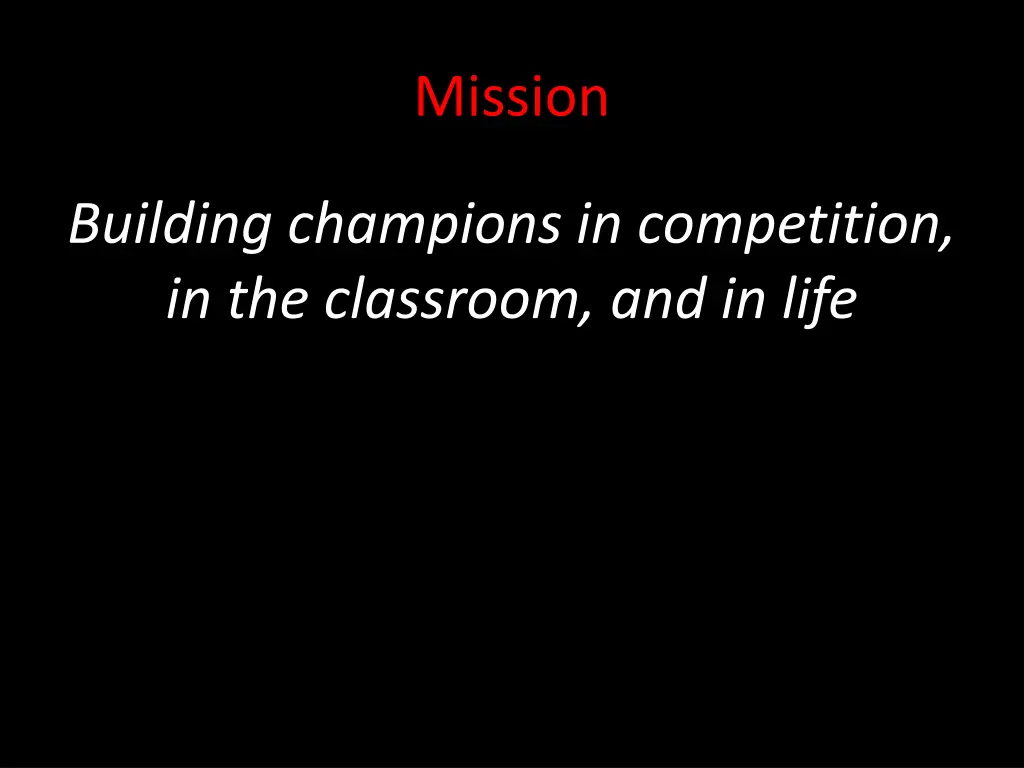mission