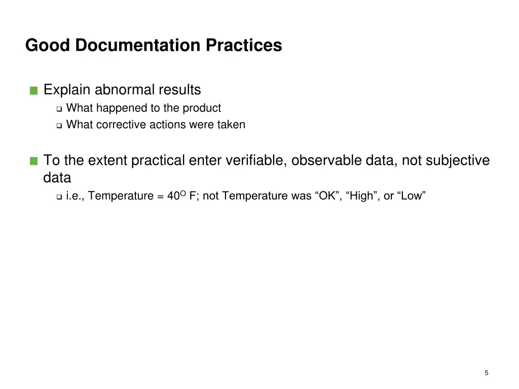 good documentation practices 2