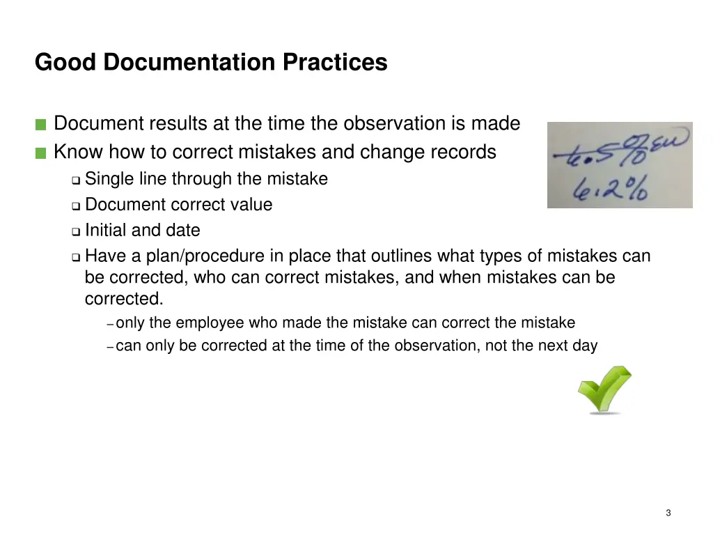 good documentation practices