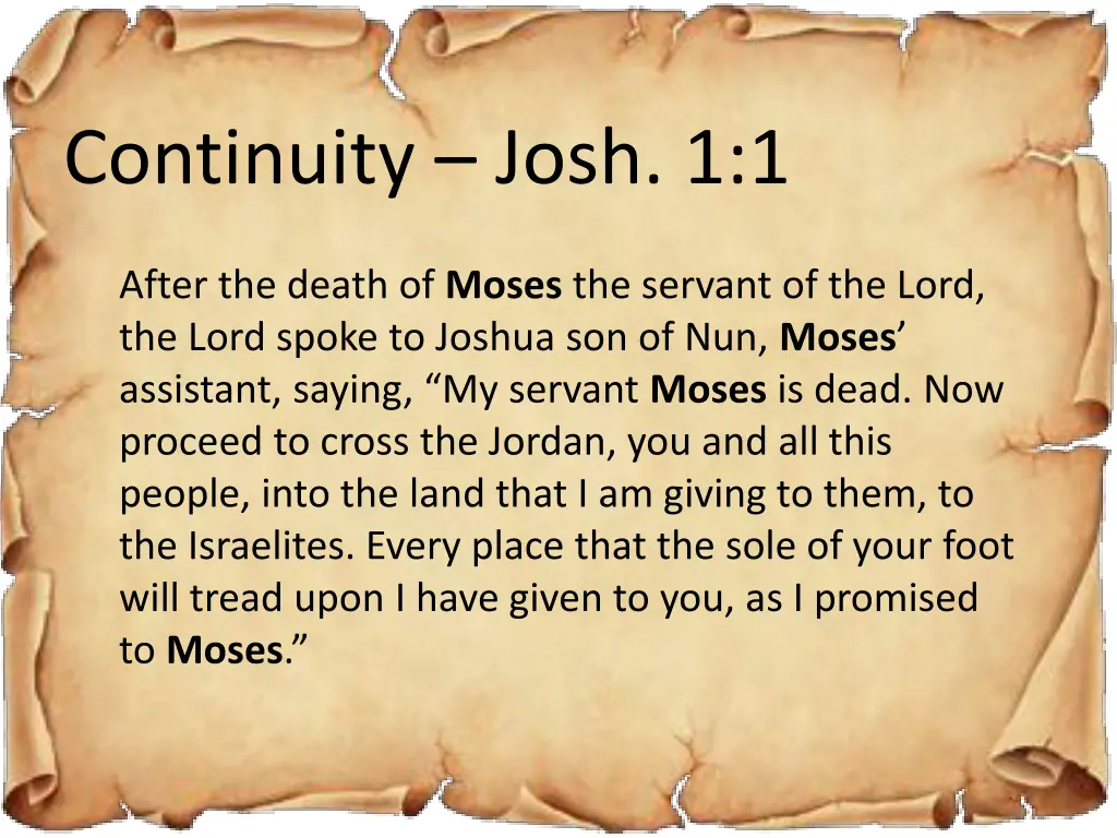 continuity josh 1 1