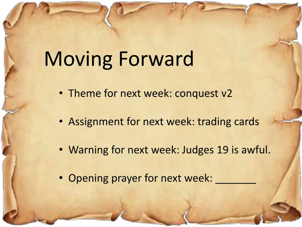moving forward