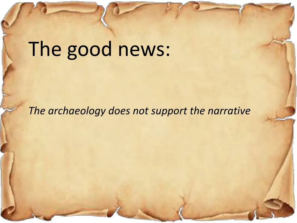 the good news